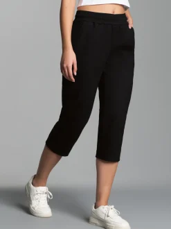 3/4 Freizeithose Schwarz