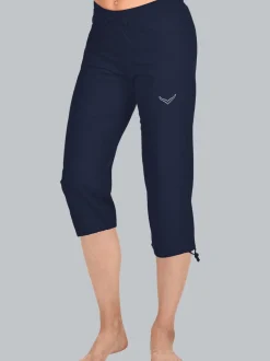 ¾ Hose mit Kristallsteinen Navy