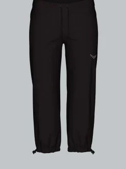 ¾ Hose mit Kristallsteinen Schwarz