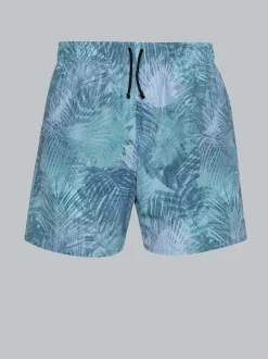 Bade-/Freizeitshorts mit Druckmotiv Efeu