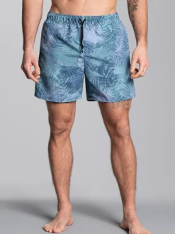 Bade-/Freizeitshorts mit Druckmotiv Efeu