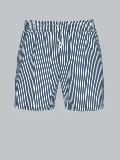 Bade-/Freizeitshorts mit Druckmotiv Navy