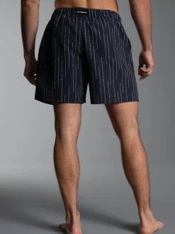 Bade-/Freizeitshorts mit Druckmotiv Navy/bunt
