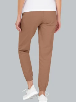 Bequeme Jogginghose mit großen Taschen Haselnuss
