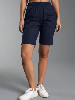 Bermuda aus Single-Jersey Navy