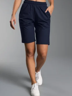 Bermuda aus Single-Jersey Navy