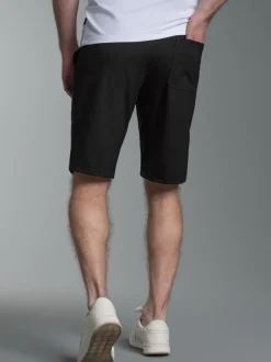 Bermuda aus Single-Jersey Schwarz
