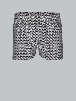 Boxershorts mit Allover-Pinguin-Print Weiss