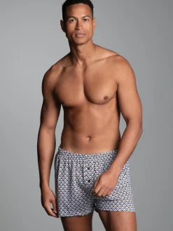Boxershorts mit Allover-Pinguin-Print Weiss