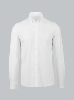 Business-Hemd aus DELUXE-Single-Jersey Weiss