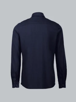 Business-Hemd aus DELUXE-Single-Jersey Navy