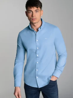 Business-Hemd aus DELUXE-Single-Jersey Horizont