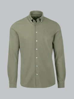 Business-Hemd aus DELUXE-Single-Jersey Salbei