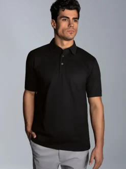 Business-Poloshirt Schwarz