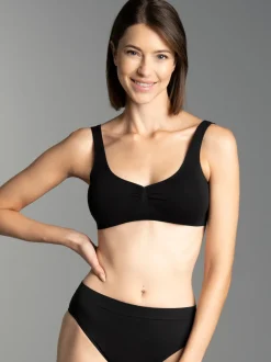 Bustier aus Polyamid/Elastan Schwarz