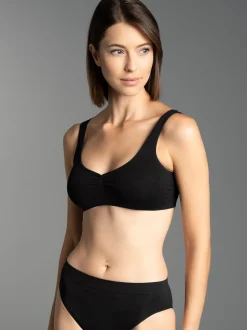 Bustier aus Polyamid/Elastan Schwarz