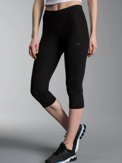 Capri-Leggings Schwarz