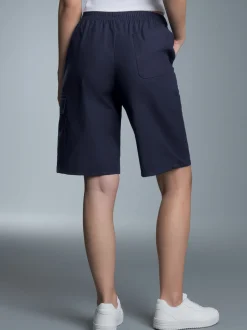 Cargo-Bermuda aus 100% Baumwolle Navy