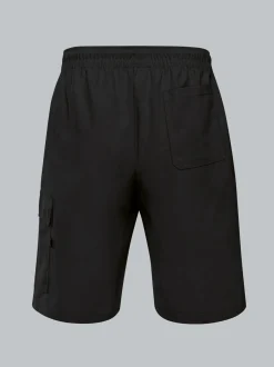 Cargo-Bermuda aus 100% Baumwolle Schwarz