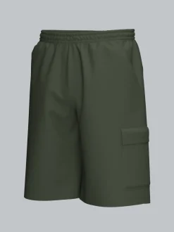 Cargo-Bermuda aus 100% Baumwolle Khaki
