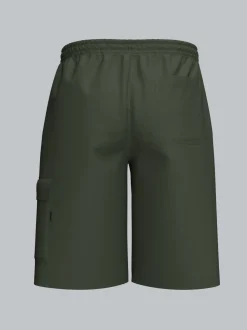 Cargo-Bermuda aus 100% Baumwolle Khaki