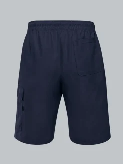 Cargo-Bermuda aus 100% Baumwolle Navy