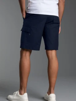 Cargo-Bermuda aus 100% Baumwolle Navy