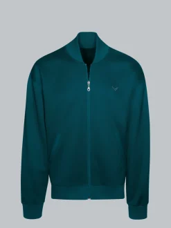Collegejacke in weicher Sweat-Qualität Saphir