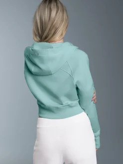 Cropped Kapuzenjacke Gletscher