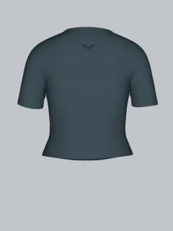 Cropped Sport T-Shirt Anthrazit