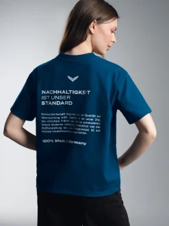 Damen Heavy T Shirt aus 100% Baumwolle Night-blue