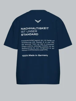 Damen Heavy T Shirt aus 100% Baumwolle Night-blue