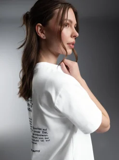 Damen Heavy T Shirt aus 100% Baumwolle Weiss