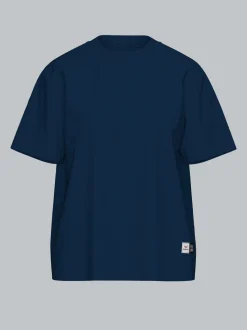 Damen Heavy-Shirt aus 100% recycelter Baumwolle Night-blue