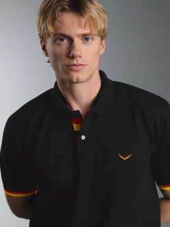Deutschland Poloshirt Schwarz