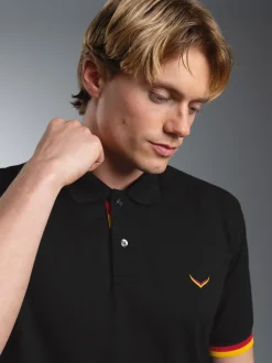 Deutschland Poloshirt Schwarz
