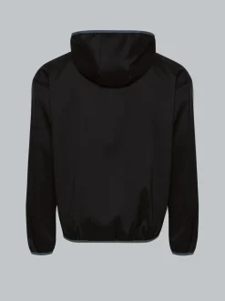 Dünne Kapuzenjacke mit praktischen Taschen Schwarz