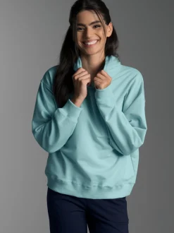 Dünner Oversize-Hoodie Gletscher