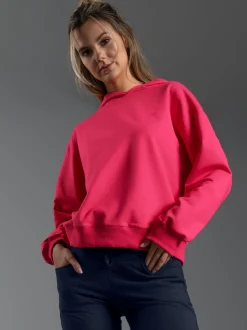 Dünner Oversize-Hoodie Koralle