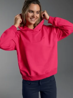 Dünner Oversize-Hoodie Koralle
