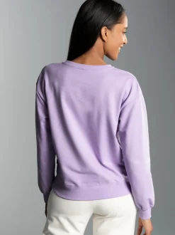 Dünnes Sweatshirt Flieder