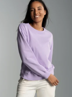 Dünnes Sweatshirt Flieder