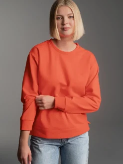 Dünnes Sweatshirt in weicher Qualität Peach