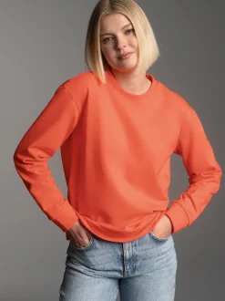 Dünnes Sweatshirt in weicher Qualität Peach