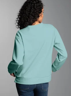 Dünnes Sweatshirt in weicher Qualität Gletscher