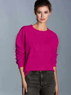 Dünnes Sweatshirt Magenta
