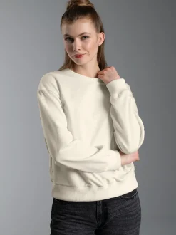 Dünnes Sweatshirt Natur