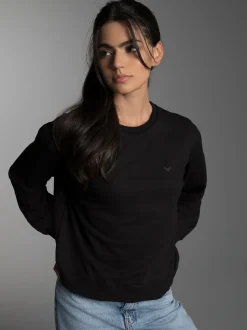 Dünnes Sweatshirt Schwarz