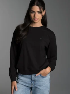Dünnes Sweatshirt Schwarz