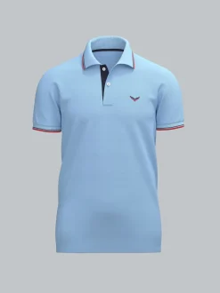 Dreifarbiges Polohemd Horizont